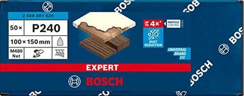 Bosch Accessories 2608901626 Hiomaverkko Multi-Sander Grit 240 (P x L) 150 mm x 100 mm 50 kappaleen pakkaus (2608901626)