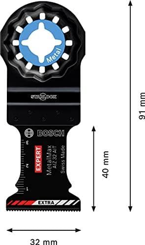 Bosch Professional 10 x Expert MetalMax AIZ 32 AIT sahanterät (teräkselle, ruostumattomalle teräkselle, leveys 32 mm, tarvikkeet monitoimityökalu)