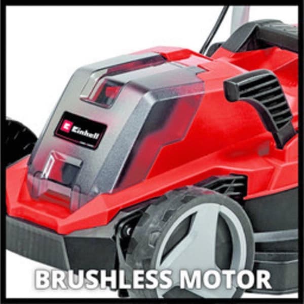 Einhell-akkuruohonleikkuri GE-CM 18/33 Li-Solo Power X-Change (litiumioni, jopa 200 m², harjaton moottori, 5-portainen keskitetty leikkuukorkeuden sää