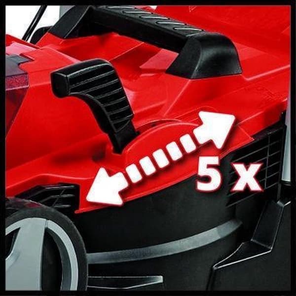 Einhell-akkuruohonleikkuri GE-CM 18/33 Li-Solo Power X-Change (litiumioni, jopa 200 m², harjaton moottori, 5-portainen keskitetty leikkuukorkeuden sää