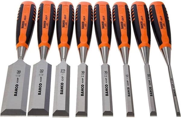 Bahco Mejsel Set 6,10,12,16,18,25,32,36mm i trälåda 424P-S8-EUR (424P-S8-EUR)
