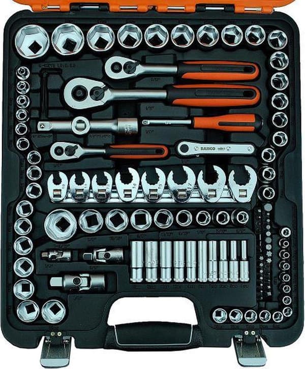 Bahco hylsnyckelset 1/2, 1/4, 3/8 138 delar S138 (S138)