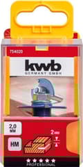 Miniatyrbild 4 av 5: kwb 754020 spårfräs 2 mm (754020)
