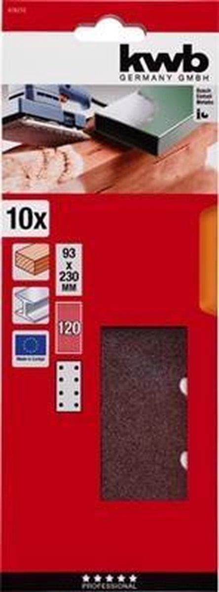 kwb 818212 sandpapper 120 korn (L x B) 230 mm x 93 mm 10 st. (818212)