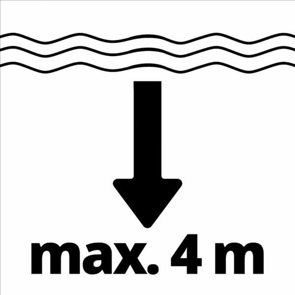 Einhell GE-DP 18/25 Li - Solo Power X-Change 4181580 upotettava likavesipumppu, monivaiheinen 7500 l/h 5 m (4181580)