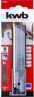 Miniatyrbild 4 av 4: kwb avsnäppningsblad 18 mm av kolstål 023406 6 st. (023406)