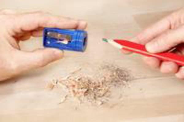 kwb 939290 snickarpennor med vässare, 4-delad. Carpenter's Pencil (939290)