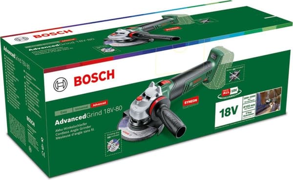 Bosch AdvancedGrind 18V-80 - vinkelsliber - ledningsfri - 125 mm - uden batteri - 18 V
