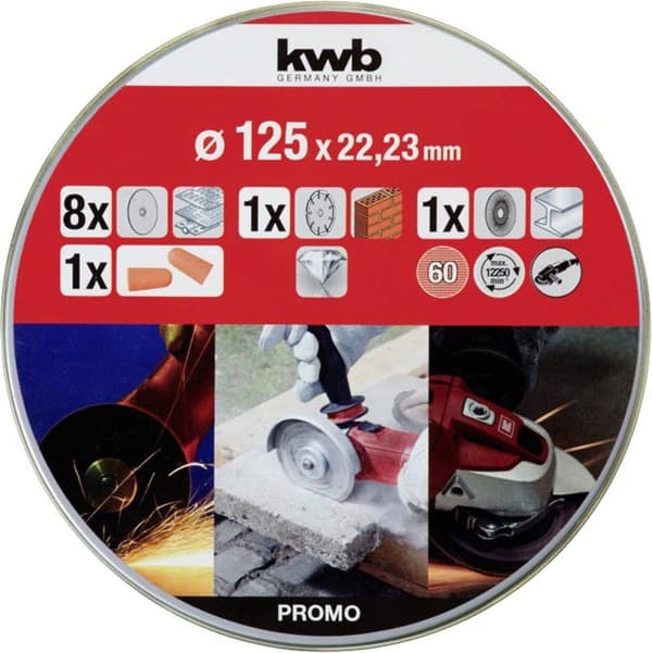 kwb 712042 skæreskive sæt 10 stk 125 mm 22,24 mm 10 stk (712042)
