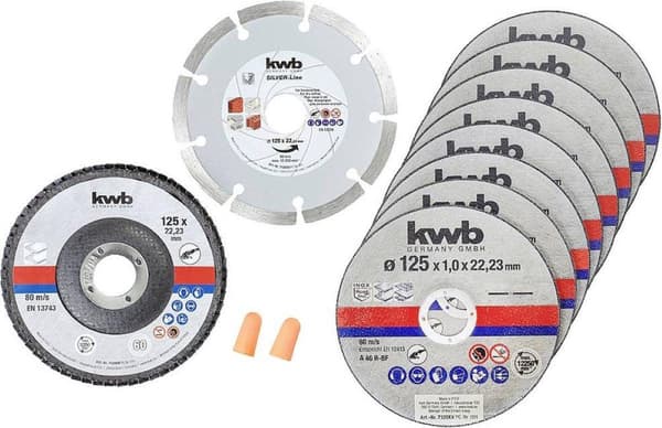 kwb 712042 skæreskive sæt 10 stk 125 mm 22,24 mm 10 stk (712042)