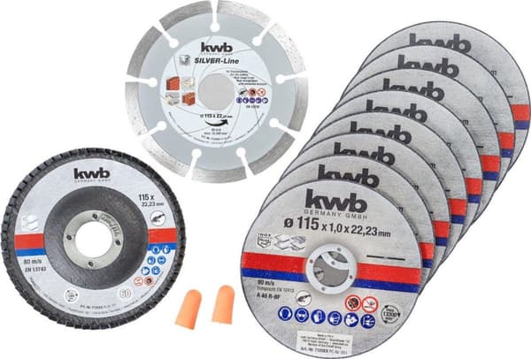 kwb 712042 skæreskive sæt 10 stk 125 mm 22,24 mm 10 stk (712042)