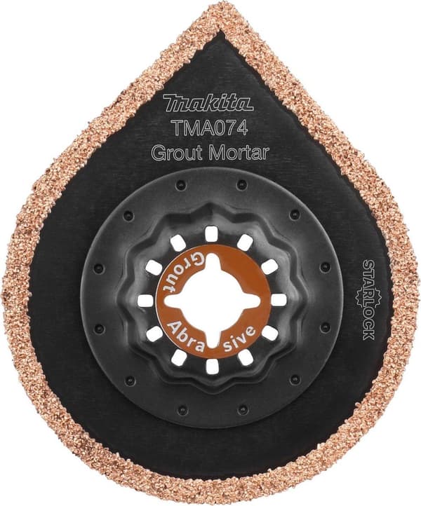 Makita TMA074 - Multiverktygsblad - för glasfiber, fogmassa, kakellim, epoxi, fogmassa - 70 mm - korn: 40 - för Makita DTM52Z