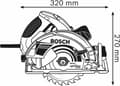 Pikkukuva 5 / 6: Bosch GKS 65 GCE + FSN 1400 Professioanl - pyörösaha - 1800 W - 190 mm