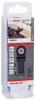 Miniatyrbillede 2 af 3: Bosch Starlock AIZ 32 EPC - dyksavskæreklinge - til træ, nåletræ - 10 stykker - bredde: 32 mm