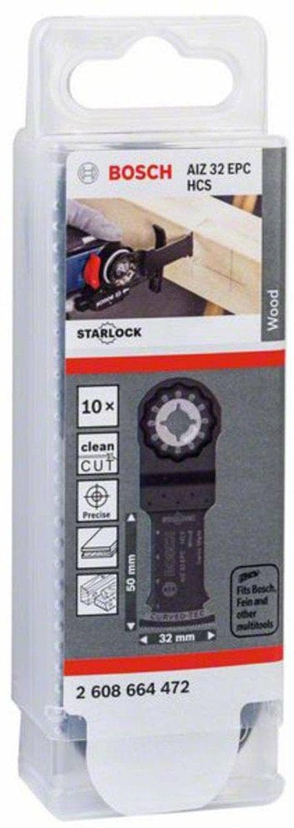 Bosch Starlock AIZ 32 EPC - dyksavskæreklinge - til træ, nåletræ - 10 stykker - bredde: 32 mm
