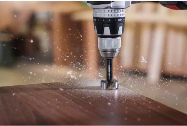 Bosch - boremaskine - til nåletræ, hårdttræ, fineret træ, ikke-lamineret spånplade - Forstner bor - 12 mm - 3-sidet skaft - længde: 90 mm