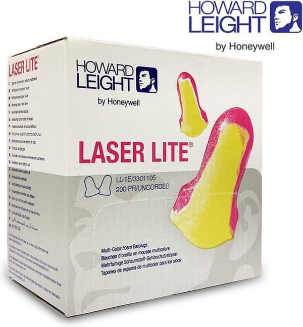 Honeywell Ear Plugs Laser Lite EN 352-2 (SNR)=35 dB Box à 200 PA (pussi à 1 pari) (3301105)