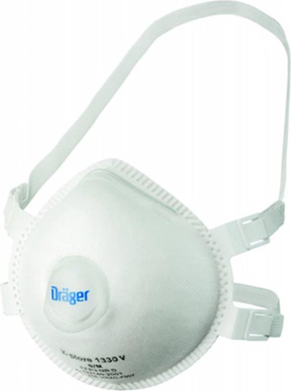Dräger X-plore 1330 FFP3 V NRD partikelbeskyttelsesmaske med ventil (pakke med 5) (3951217)