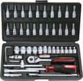Miniatyrbild 4 av 4: KS TOOLS 1/4" hylsnyckelsats, 46 st. (911.0646)