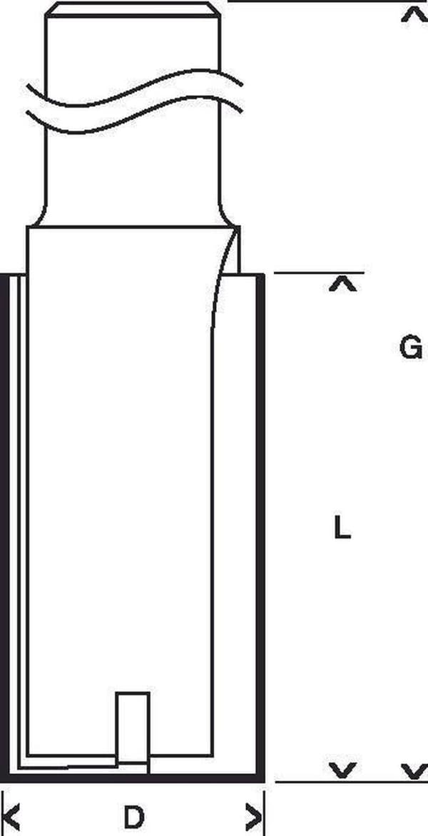 Bosch Expert til træ - rundskærer - til træ, massivt træ, hårdttræ, trækomposit - Dado - 8 mm - længde: 70 mm