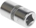 Miniatyrbillede 4 af 6: GEDORE topnøgleindsats 1/4" sekskant 9 mm (6166130)