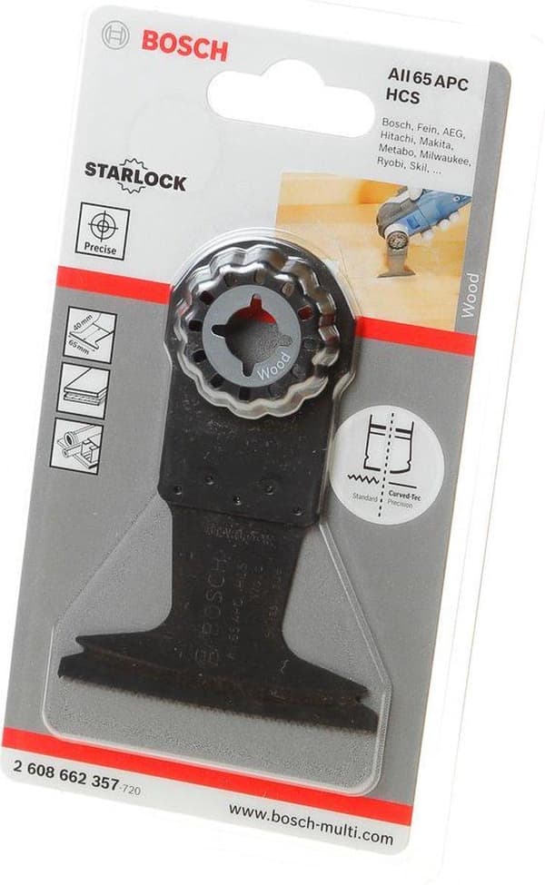 Bosch AII 65 APC - dyksavskæreklinge - til træ, nåletræ, døre - Starlock - bredde: 65 mm (2608662357)