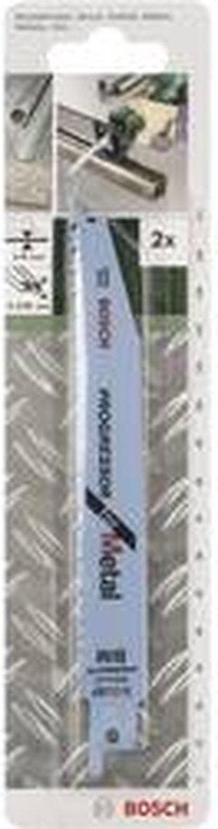 Bosch 2609256710. Produkttyp: Sabersågblad, Lämplig för material: Icke-järnmetall, Bladmaterial: Bimetall. Arbetslängd: 13 cm. Total längd: 15,1 cm. A