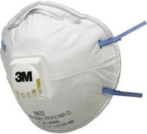3M hengityssuojain 8822 FFP2NRD venttiilillä 10xAGW-arvolla EN149:2001+A1:2009 (8822)