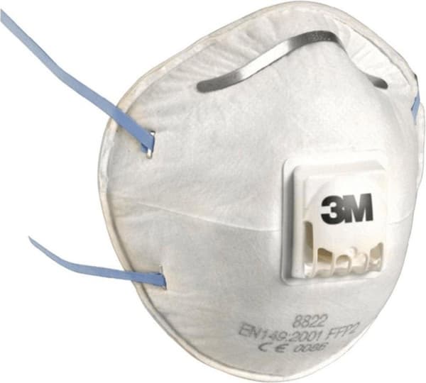 3M hengityssuojain 8822 FFP2NRD venttiilillä 10xAGW-arvolla EN149:2001+A1:2009 (8822)