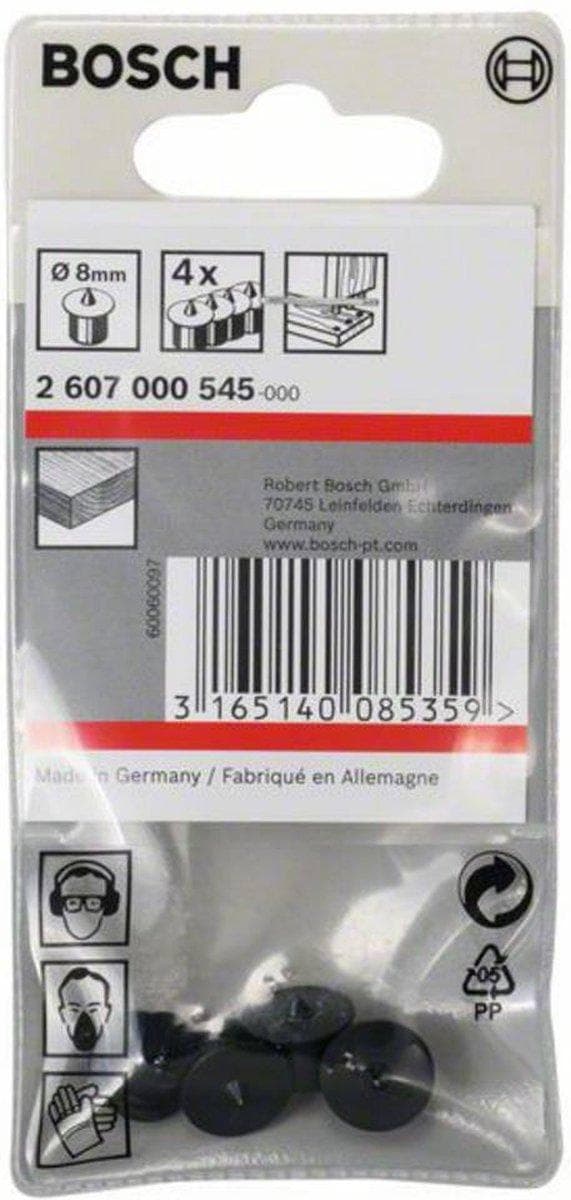 Bosch 2 607 000 545. Tuotteen väri: Musta, Määrä pakkauksessa: 4 kpl. Halkaisija: 8 mm (2 607 000 545)