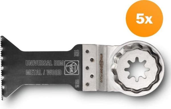 FEIN 63502152230 - savklinge - line - gipsplader - plast - profil - metalplade - træ - bimetal - 6 cm - 44 mm - 5 stk. (63502152230)
