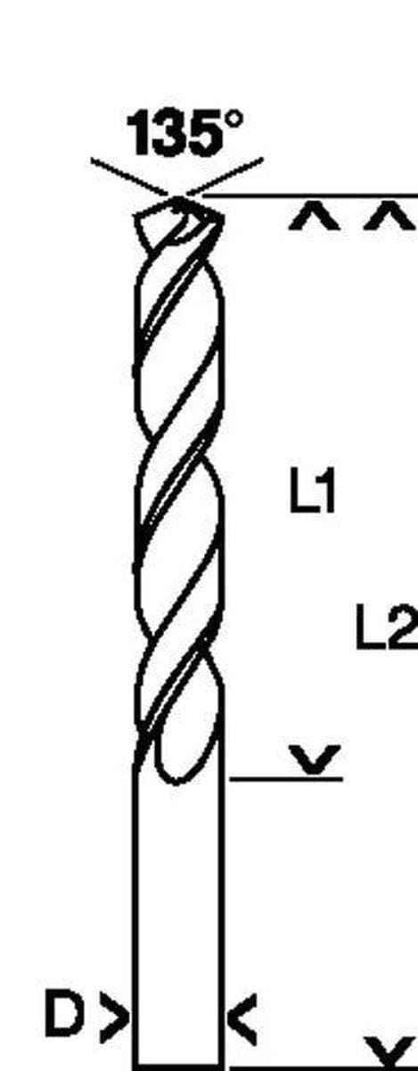 Bosch HSS-Co - bor - spiralbor - 6,5 mm - cylindrisk - længde: 101 mm (2608585856)