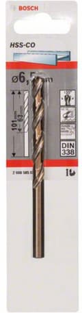 Miniatyrbillede 6 af 7: Bosch HSS-Co - bor - spiralbor - 6,5 mm - cylindrisk - længde: 101 mm (2608585856)