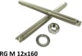 Miniatyrbillede 1 af 8: Fischer reaktionsanker gevindstang RG M12x160 gal.v. (pakke med 10 stk) (050258)