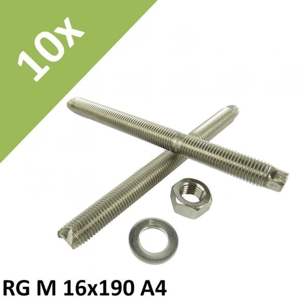 Fischer reaktionsanker gevindstang RG M16x190 R (pakke med 10) (050266)