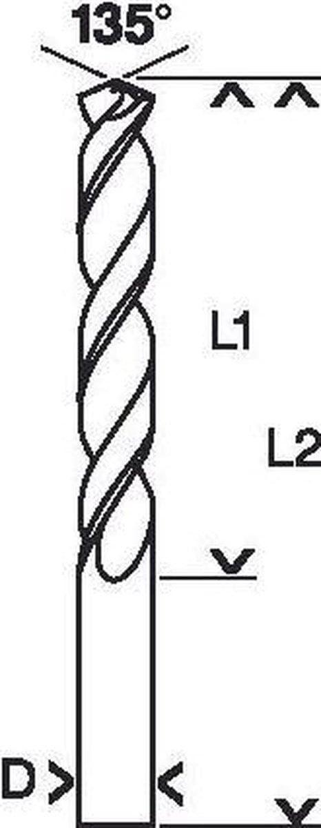 Bosch HSS metalspiralbor 10,5 mm 2608585866 total længde 133 mm Kobolt DIN 338 lige skaft 1 stk (2608585866)