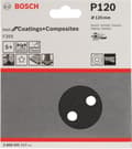Miniatyrbillede 2 af 3: Bosch random orbital slibepapir med velcro, perforeret korn 120 (Ø) 125 mm Best for Stone 2608605117 5 stk (2608605117)