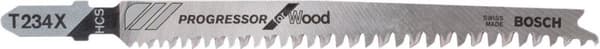 Bosch Progressor for Wood T 234 X - stiksavklinge - til spånplader, krydsfiner, fiberplader, nåletræ - 5 stykker - T-skaft - længde: 117 mm