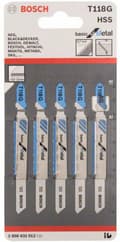 Pikkukuva 2 / 6: Bosch basic metallille T 118 G - sahanterä - lehtimetallille - 5 kpl - pituus: 92 mm