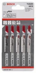 Miniatyrbild 2 av 3: Bosch clean för PP T 102 D - sticksågsblad - för polypropen (PP), polyeten (PE) - längd: 100 mm (pack om 5)