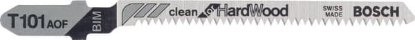 Bosch sticksågsblad T 101 AOF, rent för hårt trä, 3-pack 2608636225 sågblad (2608636225)
