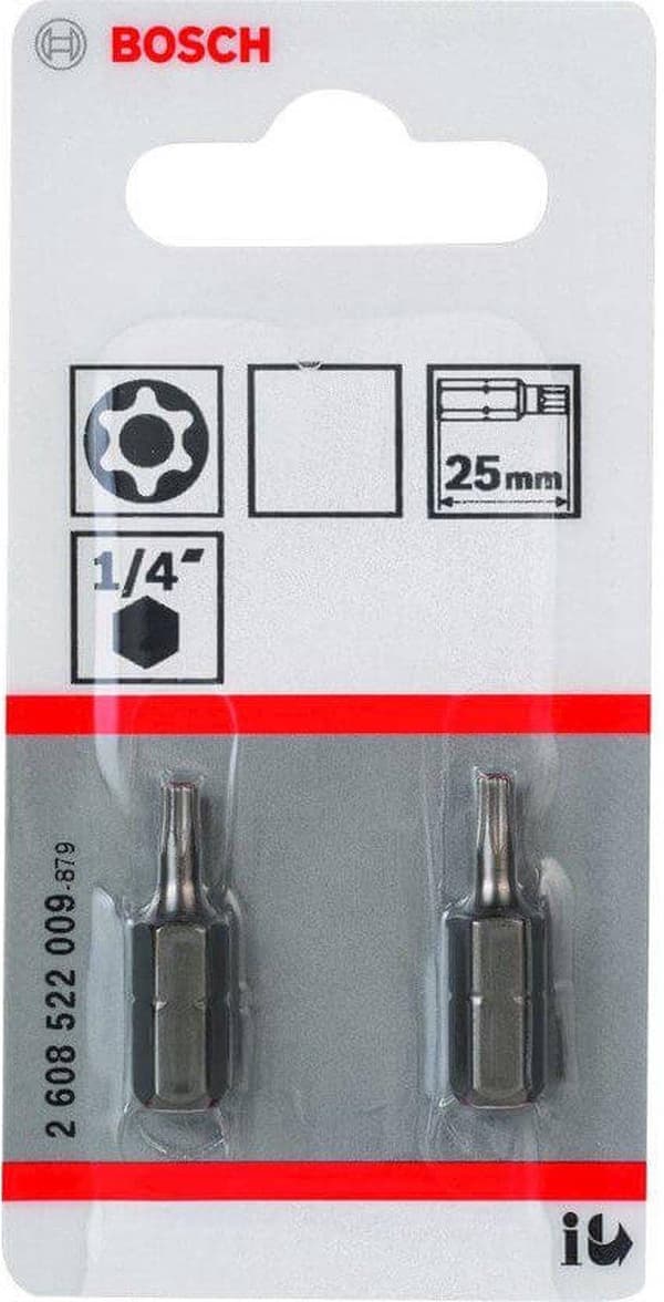Bosch Torx bit TR 30 ekstra hård C 6.3 2 stk (2608522014)