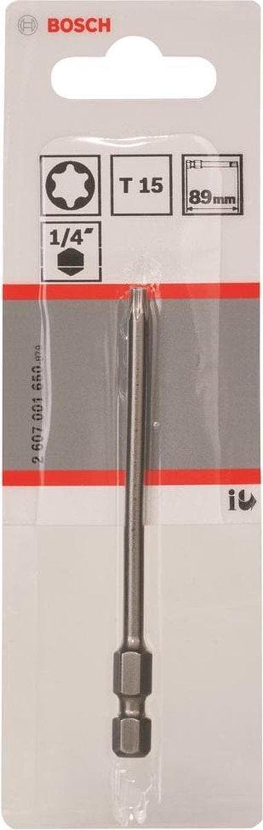 Bosch Torx bit T 15 ekstra hårdt E 6.3 1 stk (2607001650)