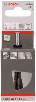 Miniatyrbillede 2 af 3: Bosch 2608622115 Børste Ø 10 mm Ståltrådsskaft Ø 6 mm Pakke med 1 (2608622115)