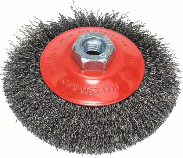 Bosch Clean metallille - pyöreä harja - alumiinille, metalliputkille, ei-rautametallille, teräkselle, metalliprofiileille - 115 mm