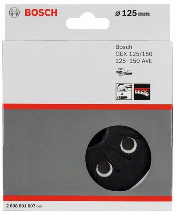 Bosch - tukityyny - 125 mm - pyöreä - P/N:lle: 06017D4000 (2608601607)