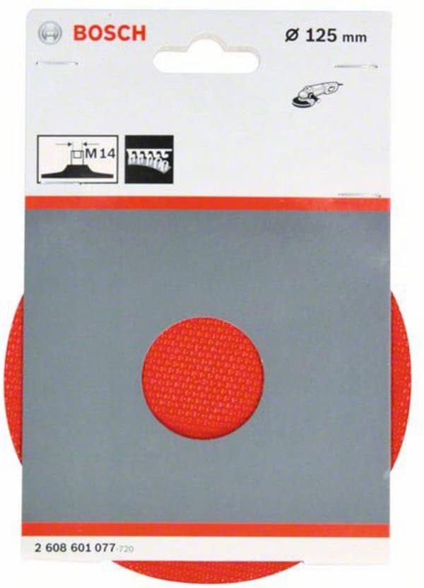 Bosch 2608601077 Tarrakiinnitys paperihiomapaperille, 125 mm, 12 500 rpm, halkaisija 125 mm (2608601077)