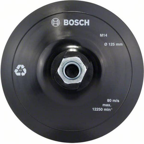 Bosch 2608601077 Tarrakiinnitys paperihiomapaperille, 125 mm, 12 500 rpm, halkaisija 125 mm (2608601077)