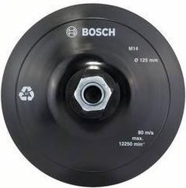 Bosch 2608601077 Tarrakiinnitys paperihiomapaperille, 125 mm, 12 500 rpm, halkaisija 125 mm (2608601077)