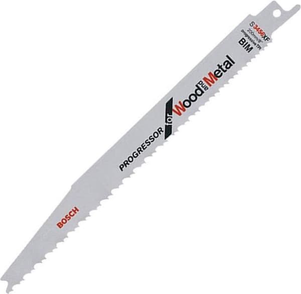 Bosch sabelsågblad S 3456 XF, Progressor för trä och metall, 5 st 2608654406 Sågbladslängd 200 mm (2608654406)